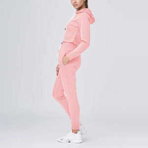 Women <b>Crop</b> Tracksuit Set Side <b>Stripes</b> Casual Athletic Wear Full Sleeve Drawstring Pants Two Piece Outfit <b>Top</b> Trending Wholesale - Product Image 3