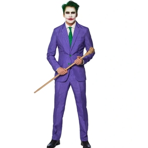 Costume violet royal de méchant de Gotham de qualité supérieure |   Costume sur mesure Joker emblématique, fabrication haut de gamme, vêtements de scène de qualité supérieure - Product Image 2