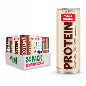 Batido de leche proteico Vainilla 330ml Fabricación al por mayor Mejor precio 20g Proteína 0g Muestra sin azúcar Etiqueta privada OEMODM - Product Image 4
