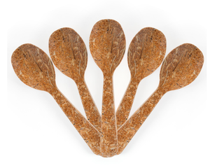 Cuchara de 5 Pulgadas de Fibra de Arroz Compostable, Utensilio Natural para Comedores Corporativos, Oficinas, Cantinas y Puestos de Comida en Parques Tecnológicos - Product Image 1