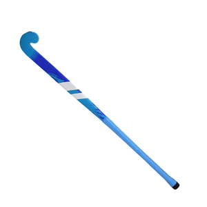 Kit de entrenamiento de hockey sobre hielo con palo de madera personalizado con estampado por transferencia, mango blanco transpirable y cómodo con patrón sólido. - Product Image 2
