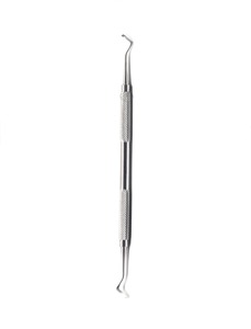 Dental Gingival Margin Trimmer Scaler Stainless Steel Knurled Grip Manual Periodontal Instrument Class I Silver - Product Image 3