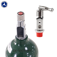 ZX DOT Standard 6061 Aluminium Medizinischer Sauerstoffzylinder 2L 10L Medizinischer Sauerstofftank mit CGA870-Ventil Individuelles Logo Werkslieferung