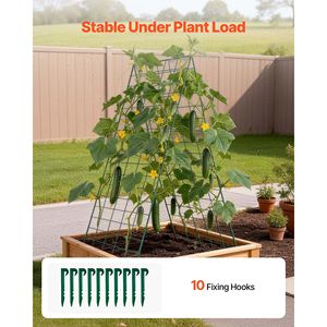 Lot de 4 treillis de jardin en métal antirouille pour concombres, support pour plantes grimpantes en bacs surélevés, clôtures et portails de jardin - Product Image 3