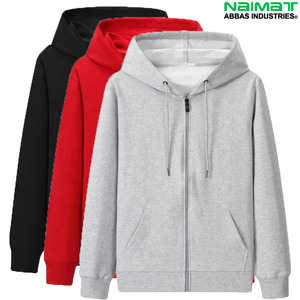 Dual Layer Defense Full Zip Up Hooded Sweatshirt Men Winter Gym Training Heavy Weight Outer Layer Coat Clean Layout <b>Pla</b> - Product Image 3