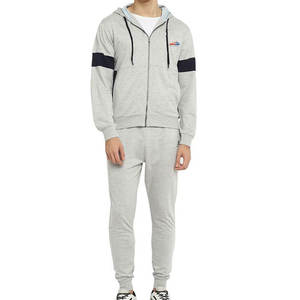 ออกแบบชุดวอร์มผ้าฟลีซสำหรับผู้ชาย ชุดออกกำลังกายวิ่ง บริการ OEM ชุดวอร์มผ้าฟลีซผู้ชายแบบเรียบ ระบายอากาศได้ดี น้ำหนักเบา - Product Image 1