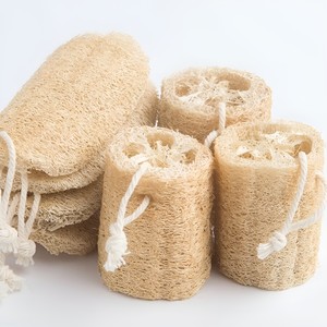 Exfoliante corporal Exfoliante para la piel exfoliante de lufa exfoliante de baño sostenible cero residuos depuradores de ducha de lufa natural - Product Image 2