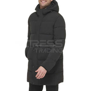 Chaqueta acolchada de invierno para hombre de alta calidad, larga, resistente al agua, de lana, diseño sencillo, cálido, aislado, la mejor venta al por mayor - Product Image 2