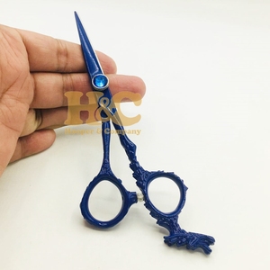 Ciseaux de barbier professionnels Dragon Scissors, japonais, en acier inoxydable, droits et effilants, pour coiffure, pour droitiers, avec logo - Product Image 3