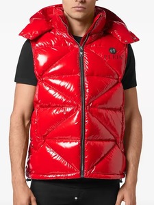 เสื้อกั๊กบุนวมลายโลโก้รูปหกเหลี่ยม - Product Image 1