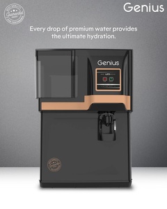 genius black reverse osmosis <b>water</b> <b>filter</b> <b>system</b> domestic <b>water</b> purifier 12L storage capacity Abs food grade quality material - Product Image 2