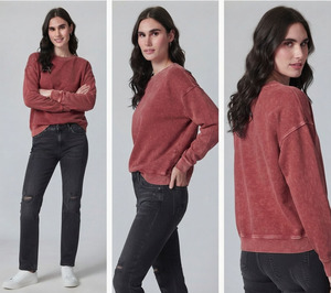 Chemise décontractée vintage pour femme en toile de coton à coupe classique, col rond, délavée à l'acide, respirante, écologique, idéale pour l'été - Product Image 6