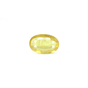 Saphir jaune ovale de 4,2 carats, pierre précieuse non montée pour bijoux fins - Product Image 1
