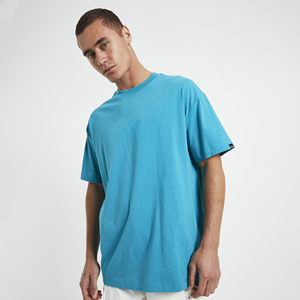 Camiseta de Manga Corta para Hombre, Talla Grande, Color Sólido, Cuello Redondo, Tejido de Punto, Corte Casual, 100% Algodón Jersey - Product Image 6
