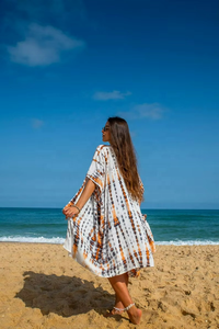 Ropa de Moda para Mujer, Elegante Vestido Kimono Largo de Verano de Algodón, Kimono Liso para Mujer, Kimono de Playa, Kimono Boho - Product Image 4