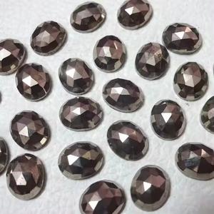 Pirita natural certificada de 4 mm y 6 mm, corte rosa, cabujón ovalado para joyería, venta al por mayor de gemas sueltas a precio de mercado mayorista. - Product Image 3