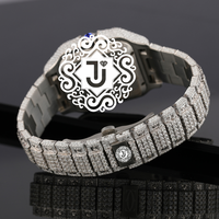 Montre en Moissanite Or Rose pour Hommes – Luxe Premium et Éclat Scintillant – Disponible pour la Vente en Gros et l'Expédition Mondiale