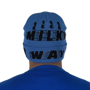 Gorros de Punto Cómodos para Hombre, Diseño a Rayas de Colores, Logotipo Personalizado, Gorros de Invierno Hechos a Mano, 100% Algodón, Gorro de Punto Jacquard Unisex para Adultos - Product Image 4