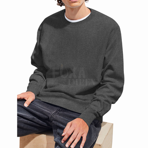 Sudadera de cuello redondo con forro polar de muestra gratis de invierno, Jersey cálido de manga larga para hombre, ropa cómoda informal con estilo a la venta - Product Image 3