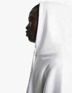 Ensemble de survêtement streetwear unisexe personnalisé en coton, coupe oversize, avec sweat à capuche coupe-vent doublé polaire et pantalon de jogging, pour impression - Product Image 3