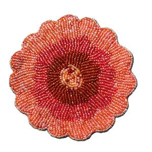Posavasos decorativo hecho a mano con cuentas para el hogar y la cocina, elegante accesorio decorativo para la mesa, perfecto para té, café y bebidas. - Product Image 2