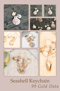 Llavero de Concha Marina Natural, Recuerdo de Viaje, Regalo de Playa, Accesorio Costero Hecho a Mano, Decoración Marina, Venta al por Mayor, Vietnam - Product Image 6