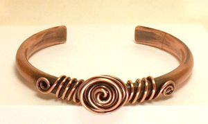 Traditional Copper <b>Bracelet</b> Handmade Adjustable Jewelry Accessory For Ethnic And Contemporary Fashion Styles - Product Image 6