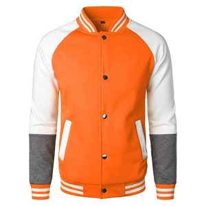 High Quality 2026 Men's <b>Canvas</b> Varsity <b>Jackets</b> Stand Collar Solid Pattern Winter Wear Full Sleeves OEM Service Windproof - Product Image 5