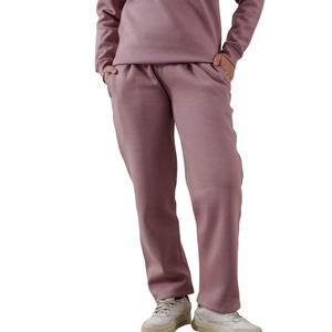 Conjunto Deportivo Personalizado para Mujer, Sudadera con Capucha de Felpa Informal y Pantalones Deportivos de Pierna Recta - Product Image 1