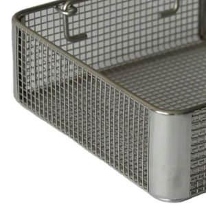 Cestas de Esterilización de Malla Metálica Manual de Acero Inoxidable de Alta Calidad para Autoclave Médico, para Uso Hospitalario, Juego de Instrumentos con Certificación CE - Product Image 4