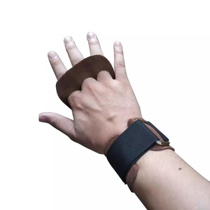 Sangles de poignet réglables en PU antidérapantes pour la musculation et les tractions – Gants d'entraînement unisexes à fermeture par boucle - Product Image 1