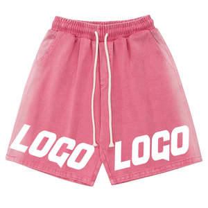 Shorts para Hombre con Lavado Ácido, Algodón, Estilo Urbano, Proveedor OEM con Logotipo Personalizado, Aspecto Vintage, Shorts para Hombre con Lavado Ácido, Corte Casual, Fabricante - Product Image 1