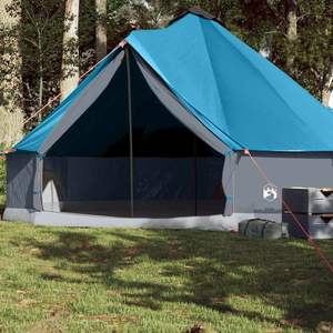 Carpa Familiar Impermeable Azul para 8 Personas, Tipo Tipi, para Acampar - Product Image 1