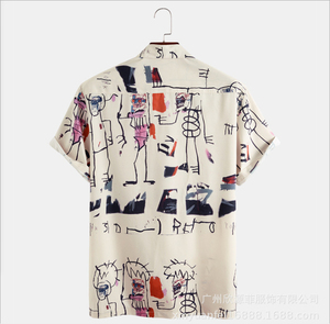 เสื้อยืดชายหาดแบบแห้งเร็ว ระบายอากาศได้ดี เป็นมิตรกับสิ่งแวดล้อม ป้องกันริ้วรอย ออกแบบเองได้ แขนสั้น สไตล์ฮาวาย ไซส์ใหญ่ - Product Image 2