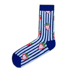 Chaussettes mi-mollet unisexes de haute qualité en Spandex/Coton, respirantes, écologiques, tricotées, motif géométrique, design anime joyeux - Product Image 3