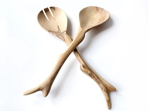 Cuillère à thé en bois naturel réutilisable, cuillère doseuse pour café et sucre, finition lisse, ustensile de cuisine - Product Image 2