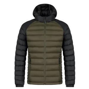 Custom Men Plus Sizes Autumn Thick <b>Quilted</b> Cotton Baseball Uniform Hooded <b>Single</b> Breasted Casual ODM - Product Image 2