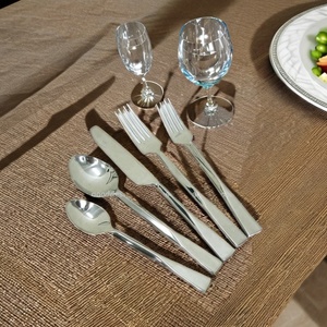 Thiết kế đơn giản thực phẩm an toàn thép không gỉ dao kéo <span class=keywords><strong>Flatware</strong></span> <span class=keywords><strong>Set</strong></span> của 5 cái cho khách sạn và nhà hàng - Product Image 1