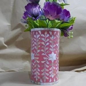 Vase à fleurs en os naturel 100% - Design créatif - Vases décoratifs pour mariage - Forme ronde - Pots à fleurs - Décoration d'intérieur - Product Image 6