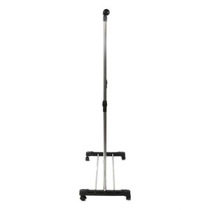 Appendiabiti singolo in argento con ripiano per scarpe e supporto verticale allungabile - Product Image 2