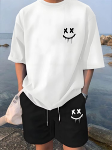 Camiseta de Manga Corta Casual de Verano para Hombre, Tejida y Transpirable, Estilo Urbano para Exteriores - Product Image 1
