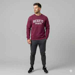 เสื้อสเวตเชิ้ตแบบสวมรุ่นใหม่มาแรง ราคาถูก ระบายอากาศได้ดี เป็นมิตรต่อสิ่งแวดล้อม มีไซส์พลัสไซส์สำหรับผู้ชาย เสื้อสเวตเชิ้ตแบบสวมกันหนาว - Product Image 6