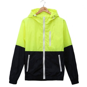 Men's Waterproof Windbreaker <b>Jacket</b> for Running & Hiking Custom Labels <b>Packable</b> Rain Thin Long Winter Coat with Hood - Product Image 1