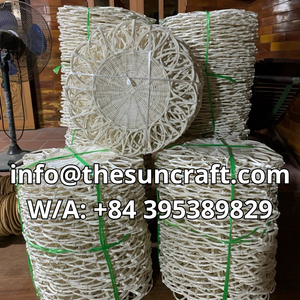 Thick Braided Rattan Placemat Hand-Woven <b>Round</b> <b>Table</b> <b>Mat</b> for Heavy Tableware Decor Sturdy Natural Underplate - Product Image 6