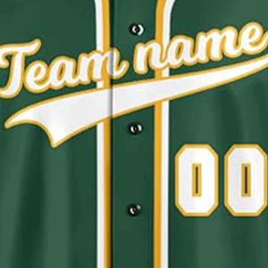 High Quality Baseball/Softball Uniform Shirt Heat-Transfer Printed Solid Short Sleeves 100% Polyester Breathable Team Jersey - Product Image 5