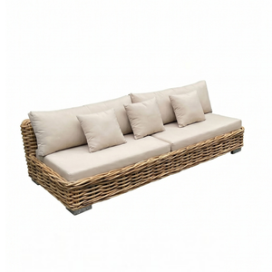 New Modern Minimalist Kupang Dining <b>Set</b> Four Chairs <b>And</b> One Round <b>Table</b> Mahogany <b>And</b> Woven Abaca Rope Indoor Outdoor Home Decors - Product Image 2