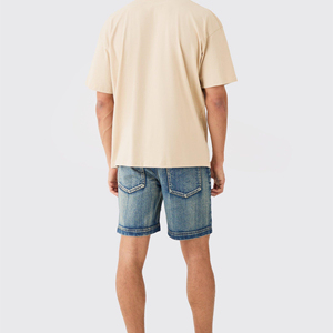 Premium Quality Loose Short Trousers Pants Denim Shorts Men Jeans Shorts Men Custom Wholesale Jeans Half Pant <b>Boy</b> Fashion - Product Image 4