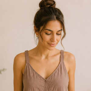 Ensemble de vêtements de détente en gaze de coton pour femmes, pyjama respirant en tissu musulman pour femmes, été - Product Image 4