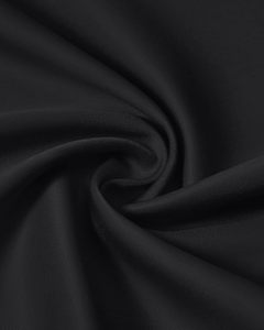 Chemise habillée noire à manches longues pour homme, 100 % coton, couleur unie, boutonnée, en popeline tissée, infroissable, col rabattu, collection printemps - Product Image 5