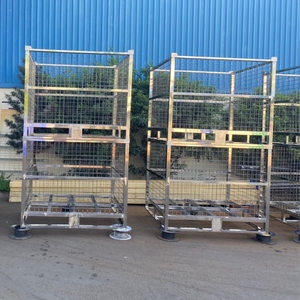 Collapsible Stackable Wire <b>Pallet</b> Designed for Space Saving Storage Easy Folding and Efficient Material Handling - Product Image 1